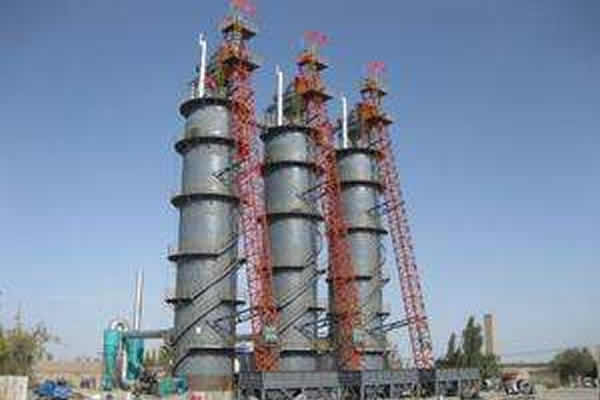 云南红河日产600吨石灰窑设备生产线